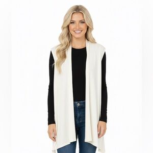 Themogan ivory cardigan size large